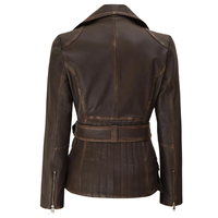 Veste en cuir d'hiver pour femmes de haute qualité - Tailles plus grandes, couleurs et logo personnalisables, vente chaude