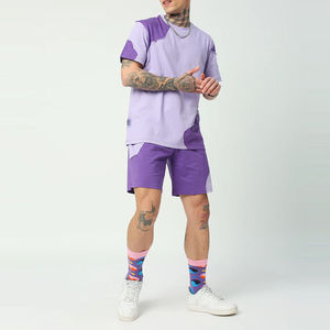 Conjunto de Pantalones Cortos para Hombre de Diseño Personalizado de Alta Calidad, Conjunto de Camiseta Cómodo y Transpirable para Verano, Grosor Resistente, Personalizado OEM - Product Image 2