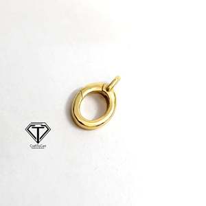Fermoirs en laiton plaqué or rose pour la fabrication de colliers, compatibles fils de 2 mm et 5 mm - Product Image 1