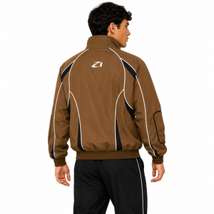 Chaqueta Deportiva Ligera con Cierre y Paneles Personalizados Estilo Vintage, Cortavientos Reflectante para Hombre, Venta al Por Mayor OEM - Product Image 2