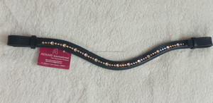 Bride de cheval en cuir véritable de haute qualité Crystal Bling Brow Band Grossiste Fabricant - Product Image 2