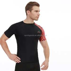Camiseta de Protección Solar para Surf, Negra, Manga Corta, Protección UV, para Hombre, Diseño Personalizado - Product Image 6