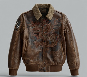 Chaqueta de Cuero Vintage de Alta Calidad, Muy Elegante y Moderna - Product Image 5