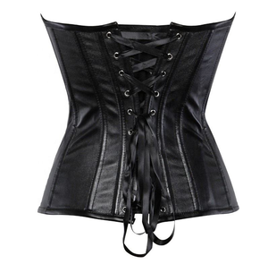 Corset en cuir véritable de qualité supérieure pour femme, gainant et personnalisé, avec clous métalliques, idéal pour le fitness - Product Image 3