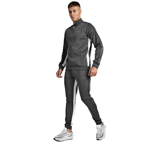 Custom Hooded Solid Sports Cotton Tracksuit For Men Quick Dry Breathable Fabric Oem Manufacturer - Product Image 5