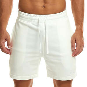 Pantalones Cortos Deportivos de Pana 100% Poliéster de Alta Calidad para Hombre, Ecológicos, Transpirables, Teñidos Lisos, con Logotipo Personalizado, Cintura Media, Casuales - Product Image 2