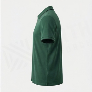Polo de Hombre de Calidad Premium con Media Cremallera, Algodón Cómodo, Tallas Grandes, Elegante, a Rayas, de Secado Rápido, Colores Personalizables - Product Image 3
