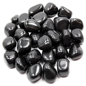 Meilleures ventes Obsidienne noire Agate Tumble Cailloux Cristaux de pierre naturelle sculptée Pierre précieuse de guérison gravée à vendre Religieux en vrac - Product Image 1