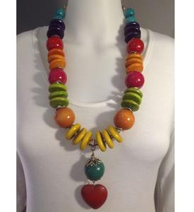 Collar de cuentas de resina epoxi hecho a mano, joyería de moda con múltiples colores de alta calidad de fabricante indio. - Product Image 6