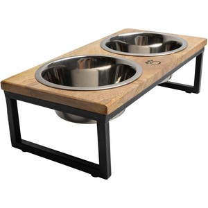 Soporte Elevado para Comedero de Mascotas de Madera de Mango - Hecho a Mano, Venta al Por Mayor - Product Image 1