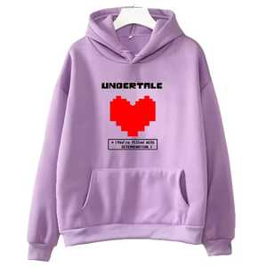 Sweat-shirt à capuche jaune Undertale avec imprimé cœur pixelisé, unisexe, décontracté, en coton, coupe classique, pour l'automne - Product Image 6
