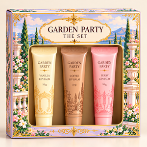 Coffret de baumes à lèvres OEM/ODM – 3 cadeaux hydratants et nourrissants saveur vanille, café et baies, au beurre de karité, parfum personnalisable, emballage inclus - Product Image 1