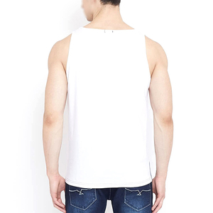2026 New Factory Price Men Sleeveless Cotton Slim Fit Tank Top for Sale with Custom Design - Product Image 6