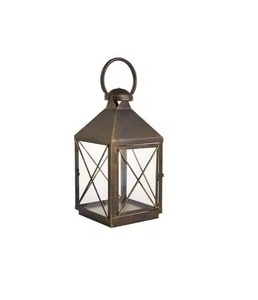 Deluxe Quality Style Galvanized Metal & Glass Lantern Iron Candle Lantern Perfect For Indoor Outdoor Events And Home Decoration - Product Image 5