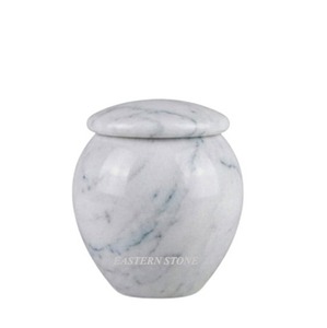 Premium Marble Funeral Ash Cremation Urn for Adult Human Ashes with Matching Keepsake Urn <b>Memorial</b> Set Wholesale Natural <b>Stone</b> - Product Image 2