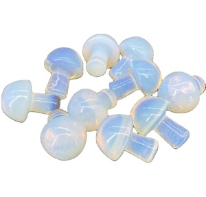 งานแกะสลักเห็ดโอปอลไลต์ธรรมชาติ คริสตัลโอปอลไลต์เพื่อการบำบัด สำหรับการทำเรกิ การทำสมาธิ และการตกแต่งตามหลักฮวงจุ้ย ขายส่ง - Product Image 1