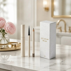 Boîte en carton pliable de luxe personnalisée avec logo, impression mate rose pour cosmétiques par Qj Custom Boxes - Product Image 3