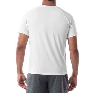 T-shirt décontracté à col rond pour homme, manches courtes, couleur unie, logo personnalisé, faible MOQ, été - Product Image 4