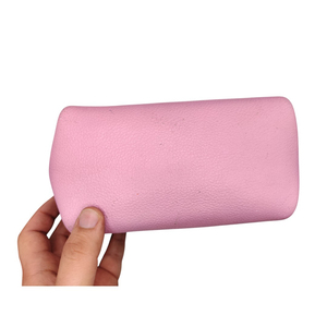 Bolsa de Cosméticos Rosa de PU, Tamaño Mediano, Cierre de Cremallera, Estuche de Maquillaje Portátil de Estilo Simple - Product Image 4