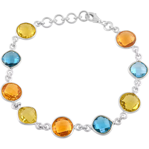 Amethyst <b>Bracelet</b> in 92.5 Sterling Silver KLSB-20233 - Product Image 1