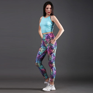 Best Quality Sublimation Seamless Yoga Tights High Waist Fitness Wear Gym Workout Women's Leggings For Adults - Product Image 3