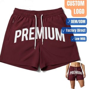 Fabricant de shorts de sport en nylon avec logo personnalisé, shorts d'entraînement légers, vêtements de sport OEM - Product Image 1
