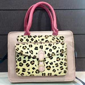 Women Leather Handbag Recycled Leather Shoulder Bag Multi Color Leather Bags <b>Animal</b> Print Bags - Product Image 1