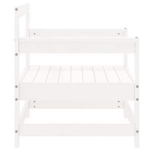 Silla de Jardín de Madera de Pino Macizo y Contrachapado en Color Blanco, Categoría de Producto Regular - Product Image 5