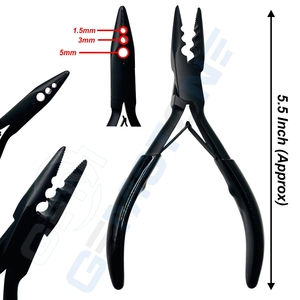 Professional Hair Extension Tool Kit – Micro Beads Plier Set Loop <b>Hook</b> Needles <b>Clips</b> & Thread – Hair Extension Installation Kit - Product Image 4