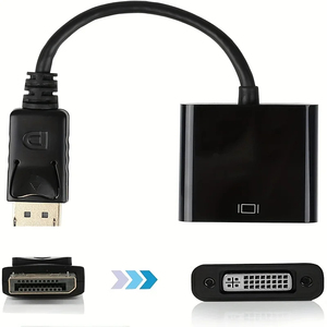Câble adaptateur PVC DVI mâle vers femelle 1080p HDTV pour moniteur, projecteur, ordinateur - Product Image 3