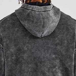 Sudadera con Capucha Personalizada de Alta Calidad, Estilo Urbano, Felpa de Poliéster/Algodón, Vintage, Doble Capa, Lavado Ácido, Efecto Desgastado por el Sol, Secado Rápido - Product Image 5