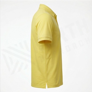 Vente en gros de polos pour hommes sur mesure avec logo imprimé, nouveau design, couleur unie, tissu tricoté, fabriqué au Pakistan - Product Image 3