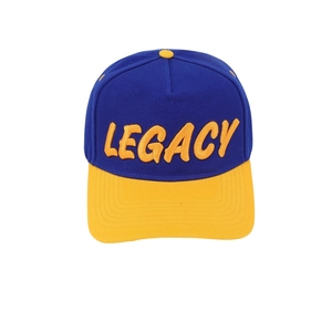 Gorra SGRho Legacy Snapback Azul Rey con Bordado Dorado de Hermandad Griega, Ajustable, para Mujer, Estilo Universitario Casual - Product Image 3