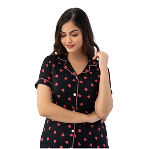 Direct Factory Women Silk Pajama Set Lightweight Soft Luxury Nightwear Private Label Manufacturer - Product Image 4