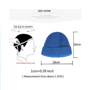 Gorro de Punto con Estampado Puff, Unisex, Acrílico, Invierno, Jacquard, Ajustable, Impresión Digital, Hip Hop, Playa, Logotipo Personalizado - Product Image 2