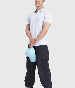 Nuevo Diseño de Camiseta Polo Personalizada para Hombre en Venta, Hecha en Pakistán, Camiseta Polo Degradada para Hombre, Diseño de Cuello con Cremallera Azul Claro, Ropa Casual - Product Image 5