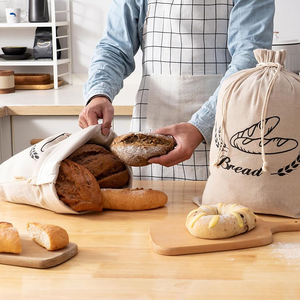 Sac à pain personnalisable en polyester/coton, style traditionnel, imprimé avec un design numérique, résistant à l'eau, écologique, durable, lavable - Product Image 2