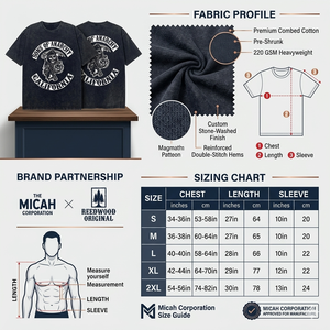 Camiseta Gráfica Vintage para Hombre Sons of Anarchy, Lavado Ácido, Algodón Negro, Estilo Biker, Reaper California Samcro, Micah Corporation - Product Image 5