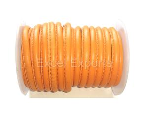 One-Sided Stitched 4mm and 5mm Lambskin <b>Leather</b> Cords Straight Stitched Nappa <b>Leather</b> Cords for Bag Use - Product Image 4