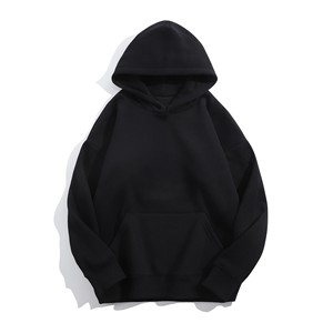 เสื้อฮู้ดดี้ผ้าฝ้ายพรีเมียมขายส่ง ปักโลโก้ตามสั่ง เสื้อผ้าสตรีทแวร์ฤดูหนาวบุขนแกะสำหรับผู้ชาย MOQ ต่ำ โรงงาน OEM - Product Image 3