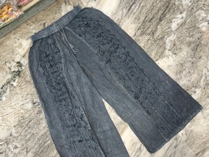 Flowy Wide Leg Palazzo <b>Pants</b> High Rise Straight Fit Regular Floral/Animal Print 100% Rayon Quick Dry Eco-Friendly Drawstring - Product Image 4