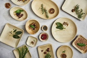 Areca Palm <b>Plates</b> 5 Inches Round Shapes Baked Snacks <b>Disposable</b> Party and Catering <b>Plates</b> Snacks and Lunch Time Uses <b>Plates</b> 2026 - Product Image 4