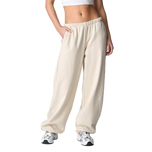 Custom Clothing Factory Oversized <b>Track</b> <b>Pants</b> Women <b>Straight</b> <b>leg</b> Women's Heavyweight Sweatpants Brushed Fleece Women Casualwear - Product Image 4