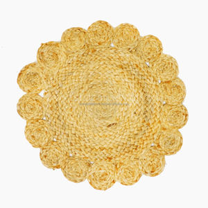 Juego de manteles individuales de yute de alta calidad para cenas informales y formales que ofrecen un accesorio duradero y de mesa de la India - Product Image 3