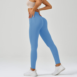 Pantalones de Yoga para Mujer de Secado Rápido Sin Costuras, Leggings Deportivos Transpirables con Cierre Elástico en la Cintura - Product Image 6