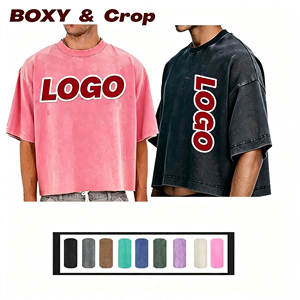 เสื้อยืดผ้าฝ้ายแท้ 100% ซักกรด 220 GSM ทรงโอเวอร์ไซส์ สไตล์วินเทจ เสื้อผ้าสตรีทแวร์สั่งทำพิเศษ - Product Image 1
