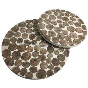 Planche à fromage en résine naturelle de designer/planche à découper en résine et bois planche à découper en bois décor de table pour la maison et la cuisine - Product Image 1