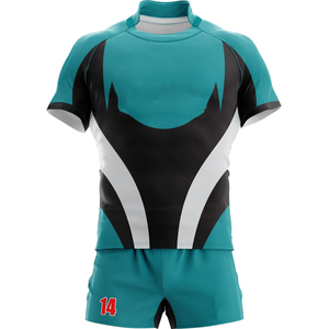 Nouvel uniforme de rugby sublimé pour hommes 2026, maillot imprimé avec short, uniforme de rugby professionnel, vente en gros - Product Image 1