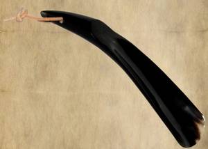 Chausse-pied en corne naturelle de qualité supérieure, léger et robuste, pour bottes et chaussures, accessoire pratique pour un enfouissement facile - Product Image 2