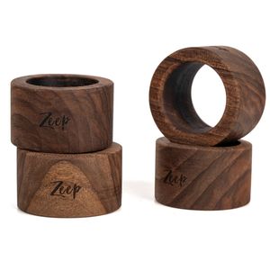 Brilliant Wooden Napkin Ring Bringing Light And Texture To Refined Dinner Arrangements - Product Image 1